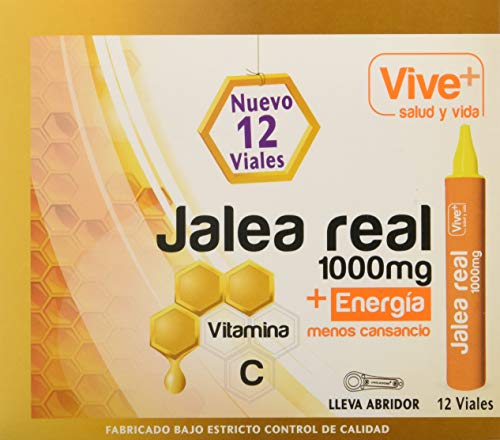 Vive+ Jalea Real para Adultos - 3 Paquetes de 12 Unidades