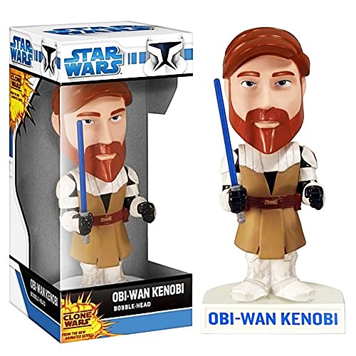 Wacky Wobbler OBI-WAN Kenobi Clone Wars Cabezon PVC APPR 16cm de Funko