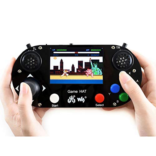 Waveshare Game Hat with 480x320 3.5inch IPS Screen 60 Frame Make Your Own Classic Game Console Support Raspberry Pi A+/B+/2B/3B/3B+/Zero W