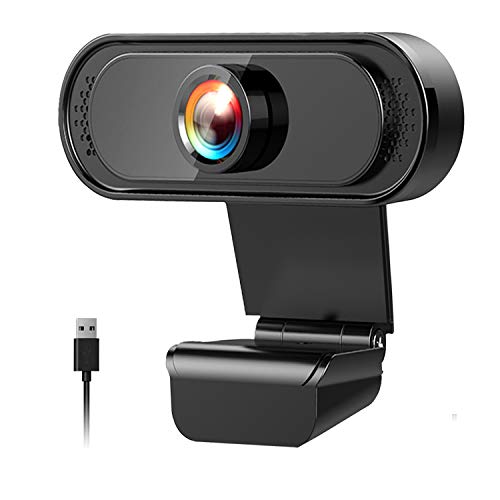 Webcam PC Full HD 1080P con Micrófono,Web CAM,portátil Webcam,Webcam USB 2.0 Mini Plug and Play videollamada,Grabación, Conferencias