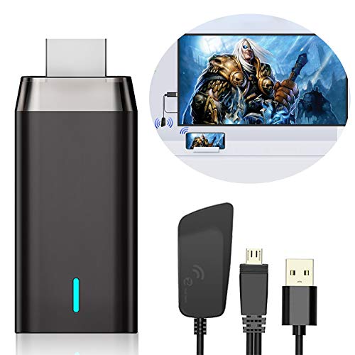 Wireless HDMI Display Dongle Adaptador, DIWUER 5G/1080P Miracast Airplay HDMI Dongle Receptor para Android / iPhone / iPad / Windows a Proyector / Monitor/ HDTV, Soporte Miracast DLNA Airplay