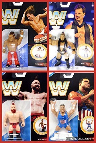 Wrestling Figure WWE Completo Serie Todos 4 Mattel Retro Serie 7