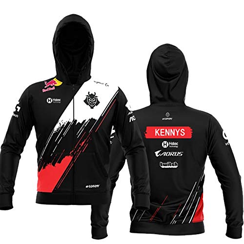 YAOUFBZ Uniforme del Equipo G2,S10 Global Finals Conquer,Chaqueta Tipo Jersey