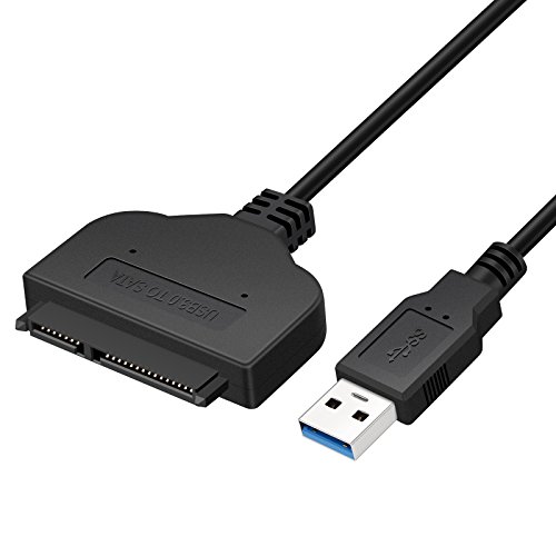 Yizhet Cable Adaptador para Discos de 2.5 Pulgadas USB 3.0 to SATA Cable del Adaptador para 2.5" SATA SSD/HDD Drives, Soporta SATA - Cable Adaptador de Disco Duro