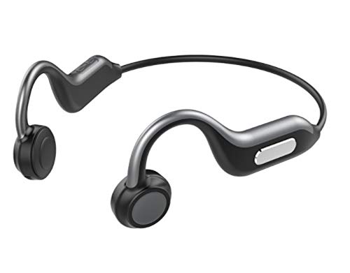 YPJKHM Auriculares Bluetooth de conducción ósea, 5.0, modo privado, deportivos, inalámbricos, con función a prueba de sudor, adecuados para ciclismo, correr (con 8 memorias)