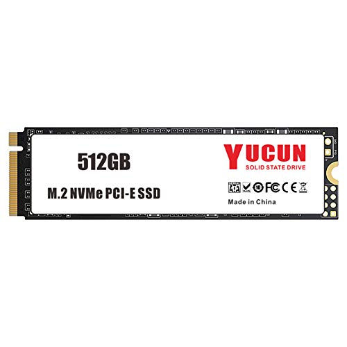 YUCUN 512GB SSD M.2 2280 PCIe Express GEN3.0x4 NVMe Disco Duro sólido Interno de Estado sólido