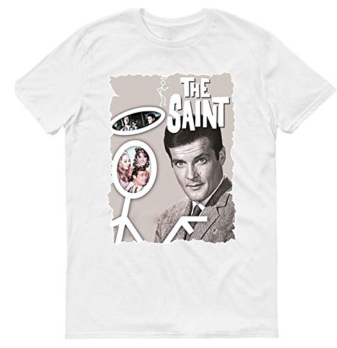 YUKINO The Saint Serial TV 1962-1969,Action,Crime,Sizes S-5XL, Mens T-Shirt,White,5XL
