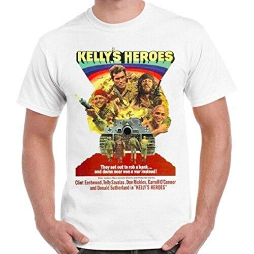 Zoopasa Kelly's Heroes Clint Eastwood Oddball War Soldier Movie 70s Retro T Shirt,Men (Unisex),L