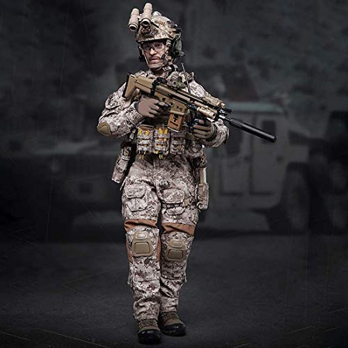 ZSMD 1/6 Navy Special Forces Action Figure, DIY Movable Realistic Headsculpt Soldier Model Army Man Action Figure Military Figu