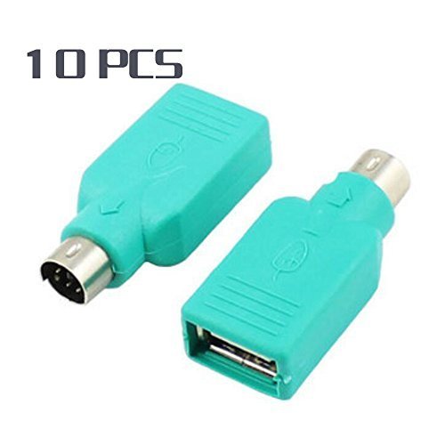 10pcs/Lot USB Female to PS2 PS/2 Male Adapter Converter