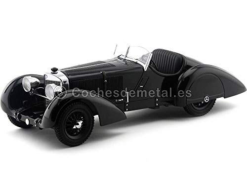 1932 Mercedes Benz 710 SSK Trossi Roadster Negro 1:18 KK-Scale 180131