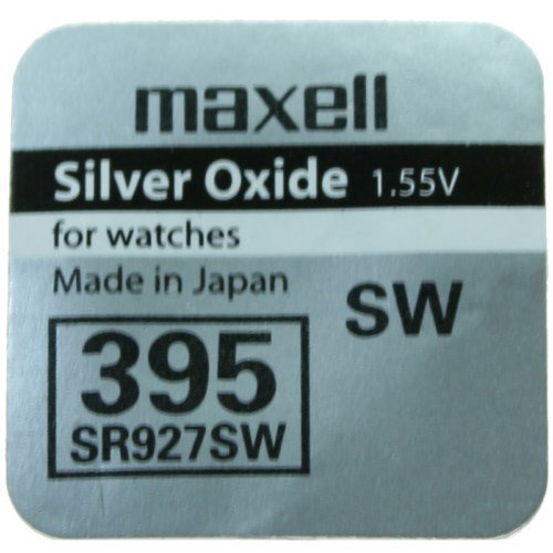 1x Pila Bateria Original Maxell 395 SR927SW 1.55V Pila Boton Oxido Plata Maxell