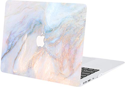 ACJYX Estuche para MacBook Air 13 Pulgadas 2020 2019 2018 Modelo De Lanzamiento A1932 A2179 Carcasa Protectora De Plástico Liso Cubierta Dura para Nueva Versión MacBook Air 13", Mármol Rosa