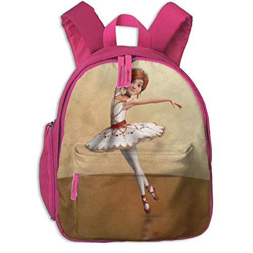 ADGBag Mochila para niños Cute Animal Cartoon Ballerina Leap Pocket Backpacks Backpack Schoolbag For Childrens Kids Children Boys Girls