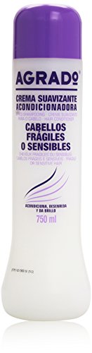 Agrado - Crema suavizante acondicionadora, cabellos fragiles o sensibles, 750 ml