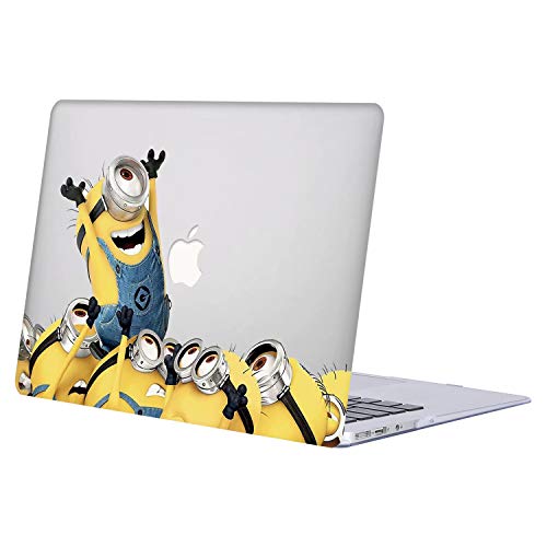 AJYX Funda para MacBook Air 13, [Serie Anime] Carcasa Rígida Protectora de Plástico Duro para MacBook Air 13.3" Modelo A1466 / A1369, Versión 2010-2017 - JR158 Minions