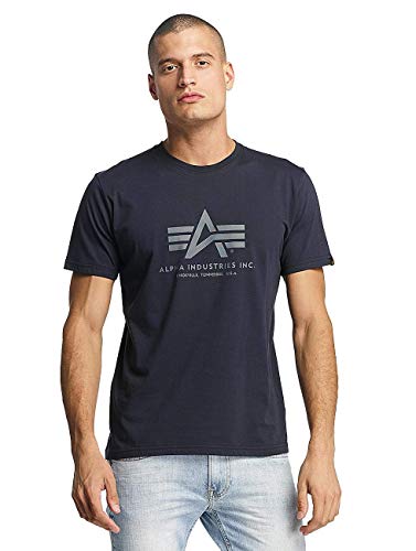 Alpha Industries - Camiseta básica de hombre azul M