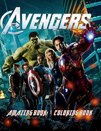 Amazing Book! Avengers Coloring Book: Cute illustration - Learn and Fun Big Images - For Kids - Stimulate Creativity