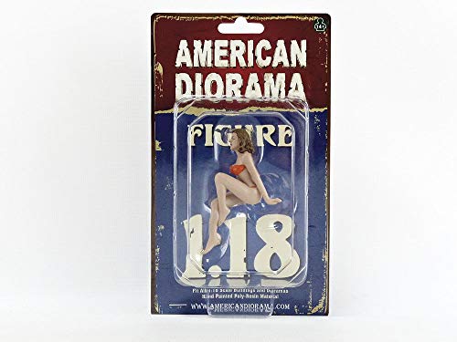 American Diorama - Coche en Miniatura de colección, Color Naranja