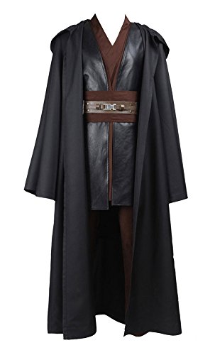 Anakin Skywalker Disfraz Jedi Cosplay Disfraces para adultos Marrón XL