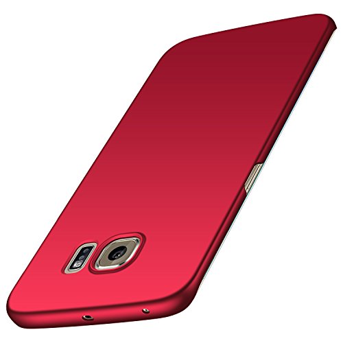 Anccer Funda Samsung Galaxy S6 Edge Plus [Serie Colorida] [Ultra-Delgado] [Ligera] Anti-rasguños Estuche para Case Samsung Galaxy S6 Edge+ (Rojo Liso)