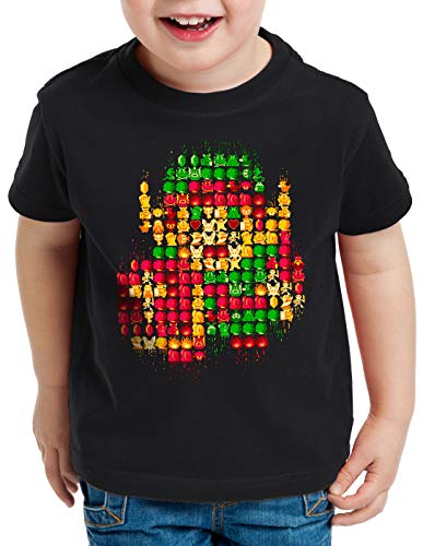 A.N.T. 8-bit Link Camiseta para Niños T-Shirt Retro Gamer Classic, Talla:152