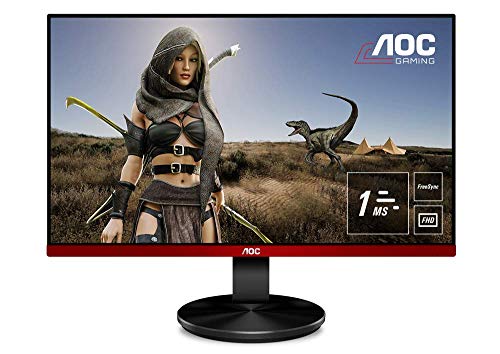 "AOC G2590VXQ - Monitor Gaming de 25"" 75 Hz Full HD (1920 x 1080 Pixeles, Altavoces, 1 ms, FreeSync, Flickerfree , Shadow Control, Displayport, HDMI)", negro/rojo