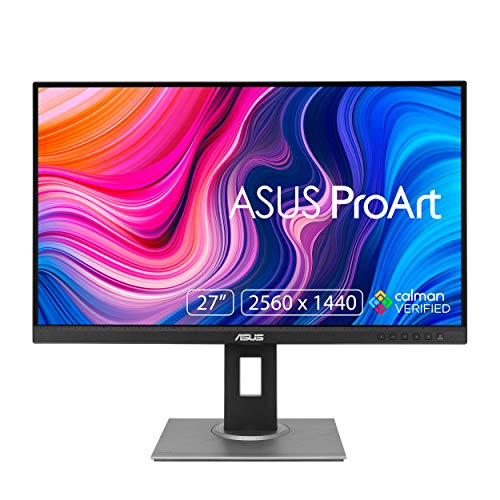 ASUS ProArt PA278QV - Monitor de 27'' WQHD (2560 x 1440, 16:9, Adaptive-Sync, 75 Hz, USB Type-C, USB, DisplayPort, DVI, HDMI) Aluminio 100%