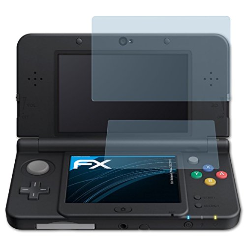 atFoliX Lámina Protectora de Pantalla compatible con Nintendo New 3DS 2015 Película Protectora, ultra transparente FX Lámina Protectora (Set de 3)