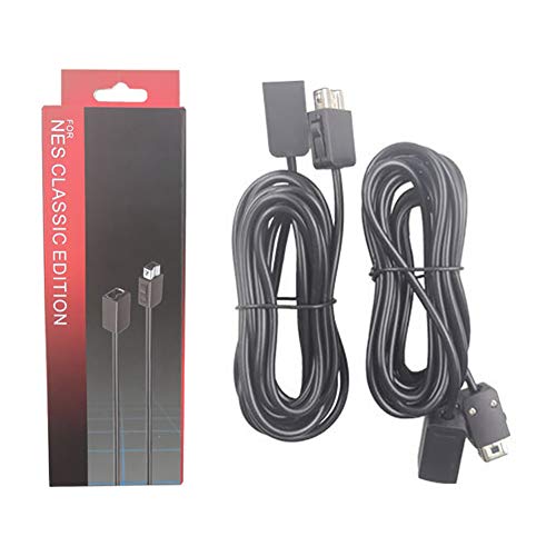 AURALLL Cable de extensión del Controlador clásico de SNES 10 FT (2-Pack) para Super Nintendo Classic Edition 2017 y NES Classic Mini 2016