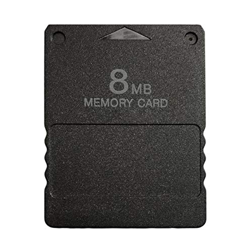Ba30DEllylelly Diseño Compacto Tarjeta de Memoria Negra de 8 MB Tarjeta de expansión de Memoria Adecuada para Playstation 2 PS2 Tarjeta de Memoria Negra de 8 MB