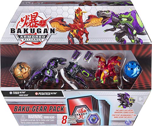 Bakugan Baku-Gear - Paquete de 4 Figuras de acción coleccionables