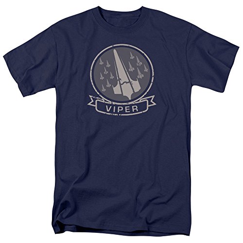Battlestar Galactica- Viper Squad Insignia Camiseta - Azul marino - 5X-Large