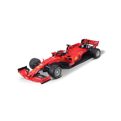 Bburago B18-16807L 1:18 2019 Ferrari-Leclerc, Rojo