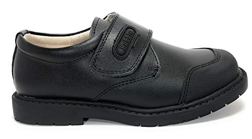 Bubble bobble Zapato COLEGIAL Piel Velcro Puntera Reforzada - Niños Color Negro Talla 31