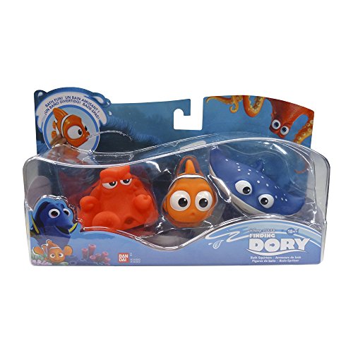 Buscando a Dory - Set de 3 Figuras de baño Nemo, Hank y Maestro Raya, Azul (Bandai 35682)