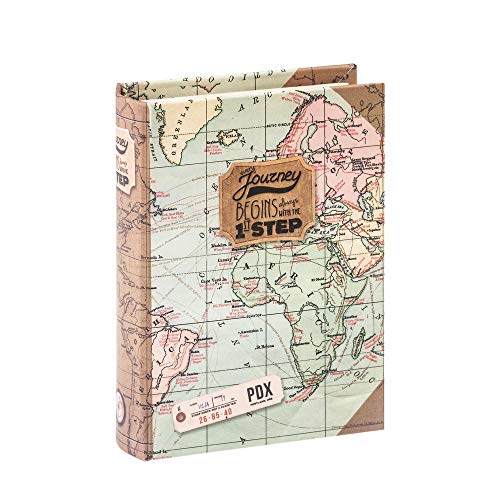 Caja con forma de libro Legami Map