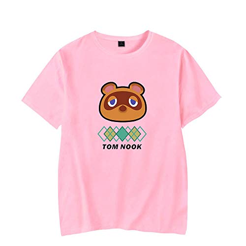 Camiseta De Verano De Manga Corta con Cuello Redondo para Hombre Camiseta con Estampado Animal Crossing Game Jersey Divertido (S-4XL)