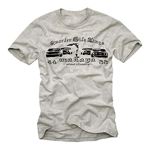 Camisetas Coches Clasicos - Quarter Mile Race - Ford Mustang Talla L