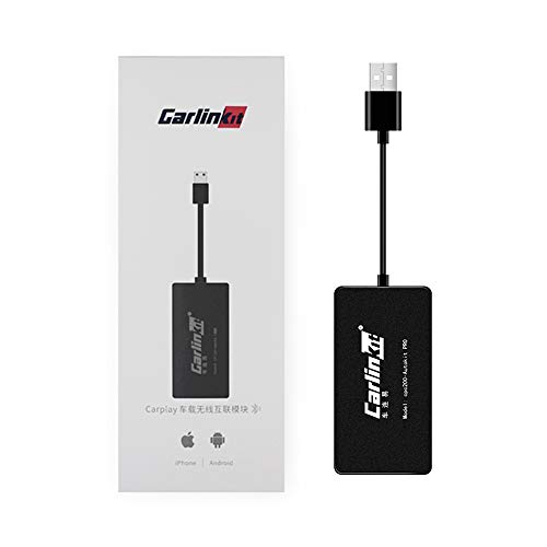 Carlinkit Wireless CarPlay Dongle Compatible con radio de coche con Android (Instale la aplicación Autokit en Android Car Radio), Admite iOS13, Mirroring, SIRI Voice, Maps, Upgrade, Wired Android Auto