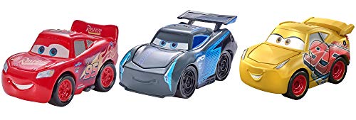 Cars - Pack de 3 Vehículos Mini Racers, Coches de Juguete (Mattel FPT71)