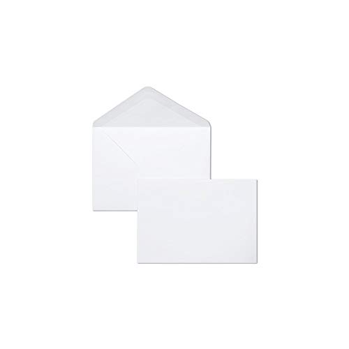 Clairefontaine 7701 C – Lote de 20 sobres compuesto de visita comprenant con forro 9 x 14 cm), color blanco