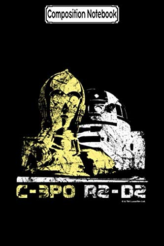 Composition Notebook: C-3po & R2-D2 Vintage Starwars Funny Notebook 2020 Journal Notebook Blank Lined Ruled 6x9 100 Pages