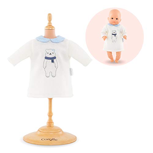 Corolle 9000110420 Mon Premier Poupon - Vestido para muñecas de bebé (30 cm), Color Blanco