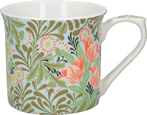 Creative Tops Taza de café V&A William Morris con diseño impreso de 'Bower', porcelana fina, multicolor, 300 ml