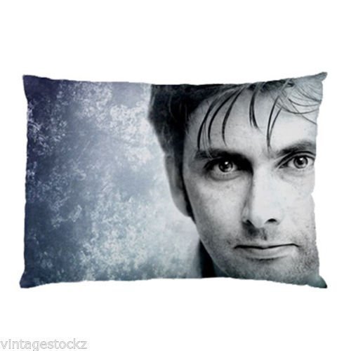 Custom David Tennant Doctor Who Tradis TV Series Printed for Pillow Case Cover Cool Design Pillowcases Fundas para Almohada (35cmx50cm)
