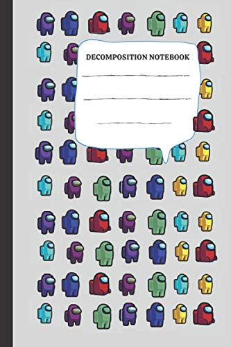 Decomposition Notebook: Among Us Ruled Decomposition Notebook/journal (6"x9") Characters Pack, Great gift for gaming fans