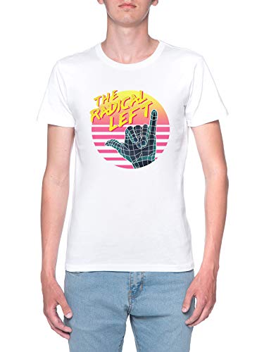 Delavi The Radical Left T-Shirt Uomo Bianco T-Shirt Men's White