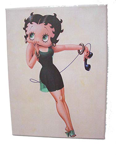 Desconocido Cuadro Plotter Canvas Madera Betty Boop TELEFONO