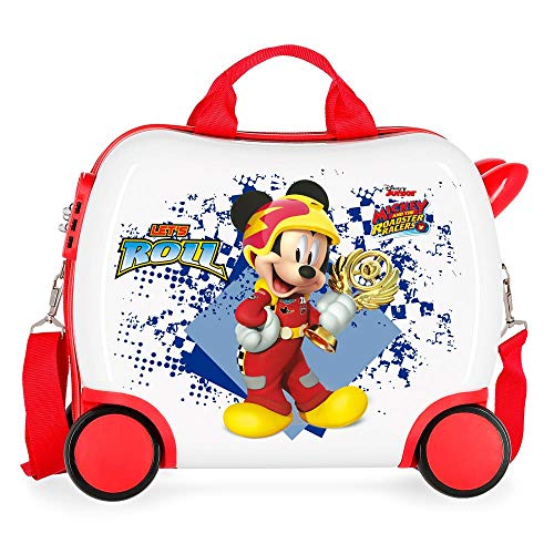 Disney Mickey Joy Maleta Infantil Multicolor 41x34x20 cms Rígida ABS Cierre combinación 25L 2,1Kgs 4 Ruedas Equipaje de Mano